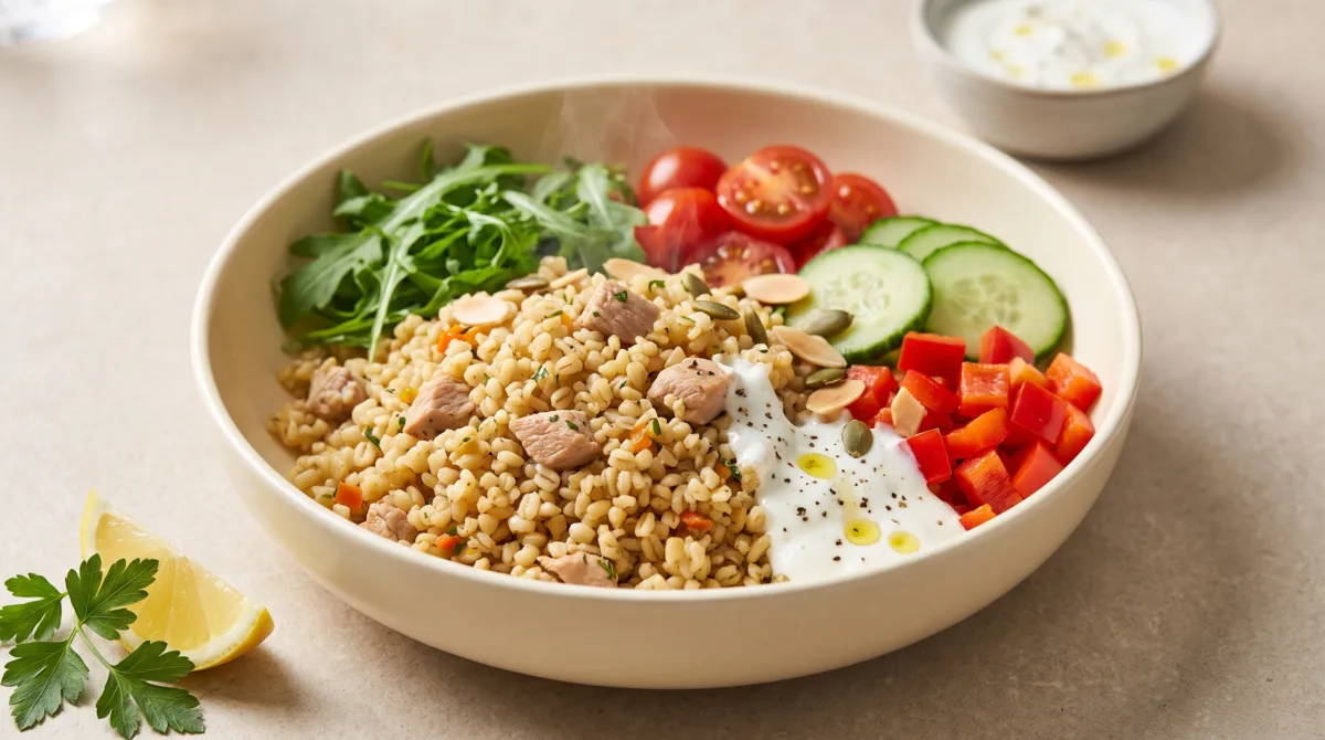 Hindili Bulgur Pilavı Bowl Tarifi
