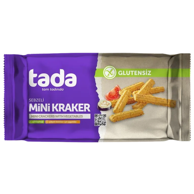 Glutensiz Sebzeli Mini Kraker
