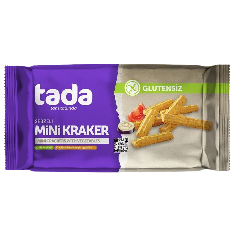 Glutensiz Sebzeli Mini Kraker