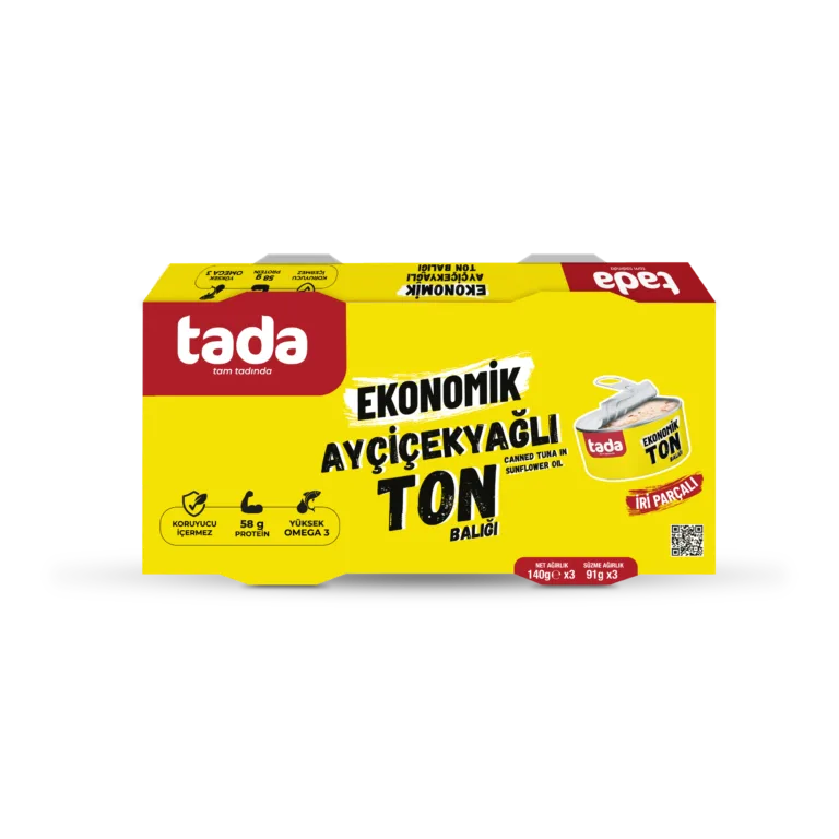 Ekonomik Ayçiçek Yağlı Ton Balığı 140 g x2