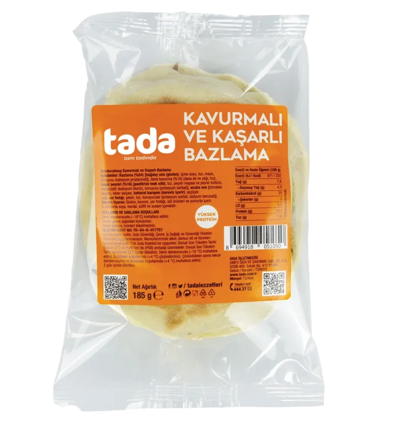 Kavurmalı ve Kaşarlı Bazlama
