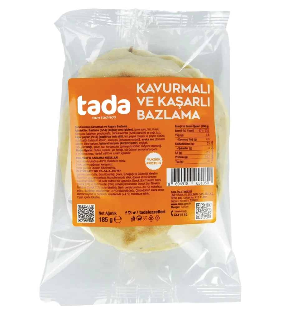 Kavurmalı ve Kaşarlı Bazlama