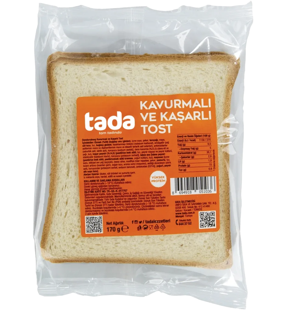 Kavurmalı ve Kaşarlı Tost