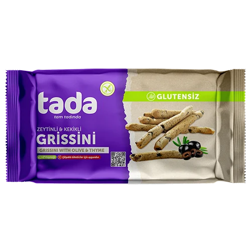 Glutensiz Zeytinli ve Kekikli Grissini