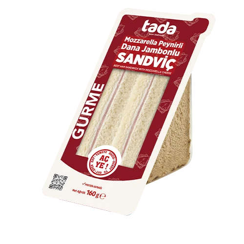Mozerella Peynirli Dana Jambonlu Sandviç