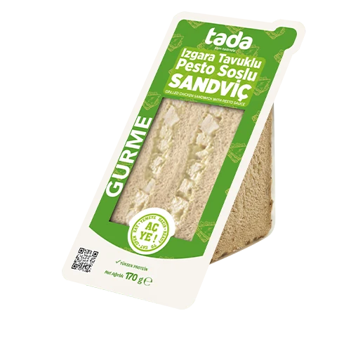 Izgara Tavuklu Pesto Soslu Sandviç