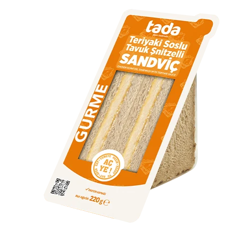 Teriyaki Soslu Tavuk Şnitzelli Sandviç