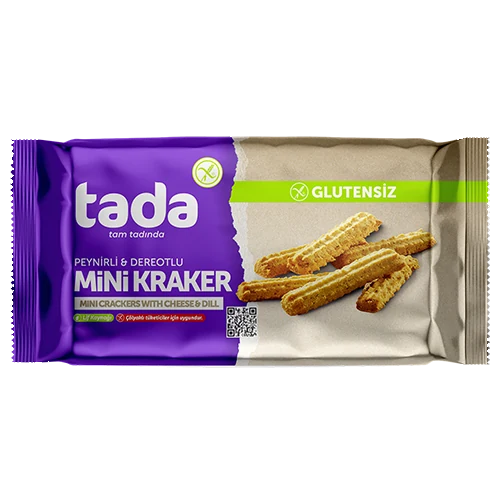 Glutensiz Peynirli Dereotlu Mini Kraker