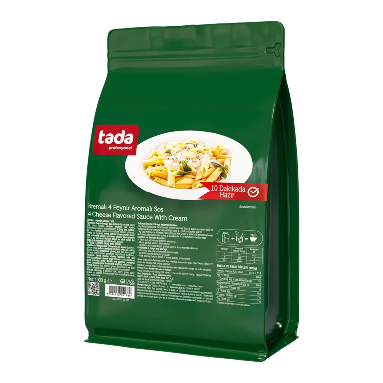 Kremalı Dört Peynir Aromalı Sos