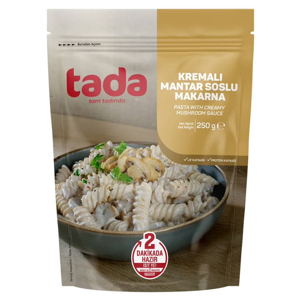 Kremalı Mantar Soslu Makarna