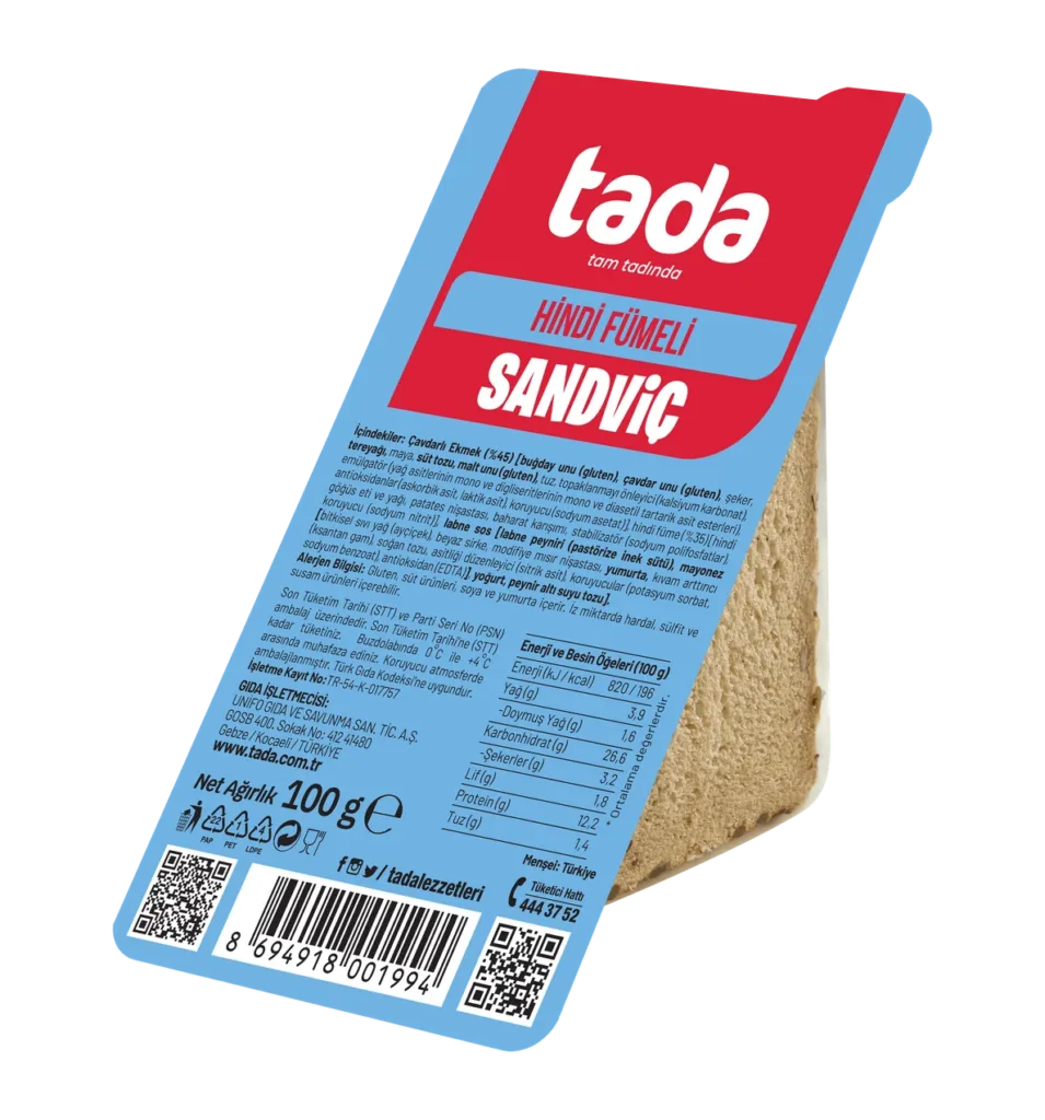 Mini Üçgen Sandviç Hindi Fümeli