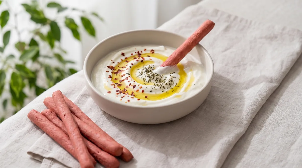 Pancarlı Grissini İçin Yoğurtlu Dip Sos Tarifi